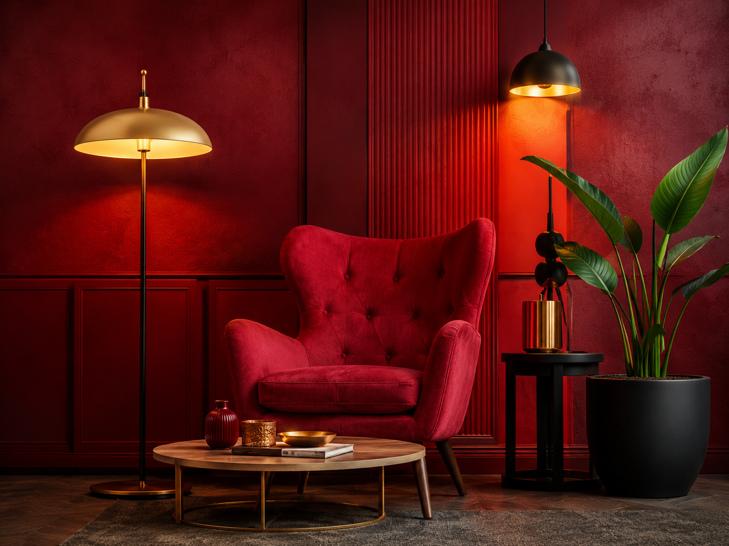 Decorative interior paint finish